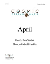 April Unison choral sheet music cover